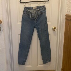 Free People High Rise Blue Jeans